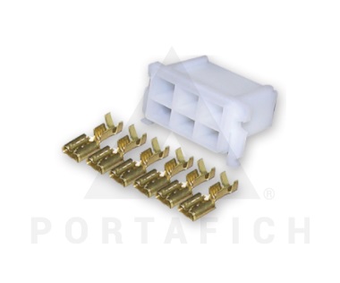 1511 - FICHA 6 VIAS MACHO CON TERMINAL PARA ARMAR